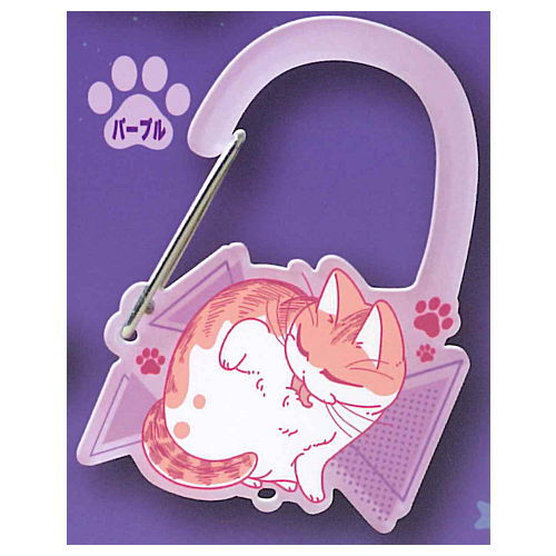 Yoru wa Neko to Issho Kyuruga acrylic carabiner [5.Purple]