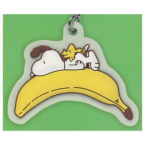 PEANUTS SNOOPY Mejirushi rubber charm Fruits ga ippai! [2.Banana]