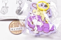 PEANUTS SNOOPY Mejirushi rubber charm Fruits ga ippai! [4.Grape]