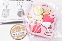 PEANUTS SNOOPY Mejirushi rubber charm Fruits ga ippai! [7.Strawberry]