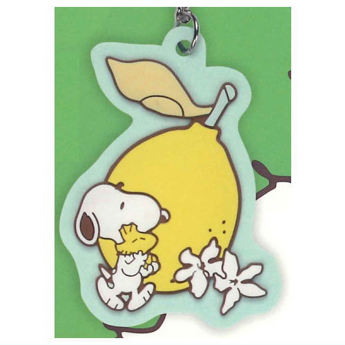 PEANUTS SNOOPY Mejirushi rubber charm Fruits ga ippai! [8.Lemon]