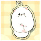 Fuwafuwa pome Popochi Acrylic Keychain [2.Friend (white)]