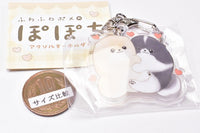 Fuwafuwa pome Popochi Acrylic Keychain [3.Hug with friend]