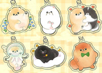 Fuwafuwa pome Popochi Acrylic Keychain [All 6 type set (Full Complete)]