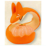 Mukikitsune mascot figure [5.Mandarin orange]