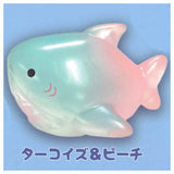 Mochikko Shark Clears sofubi Part.2 [3.Turquoise & peach]