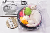 Felissimo Nekobu Sweets Nyanko Cushion Figure [3.Anmitsu (White)]