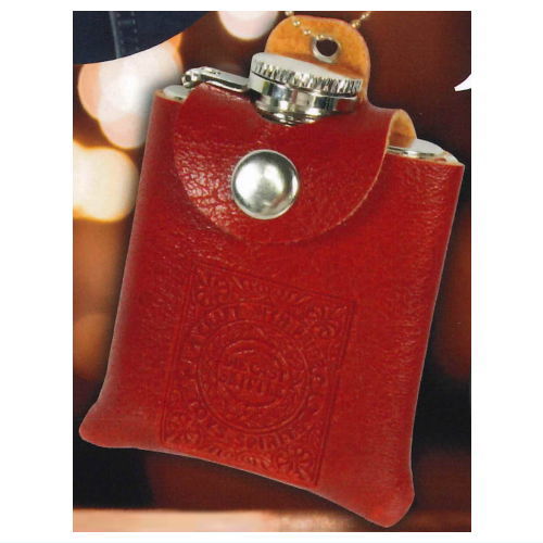 Die-cast! Hip flask mascot with case [1.Brown]