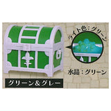 Dungeon treasure chest mascot [3.Green & Gray]