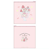 Natsume Yuujinchou Sanrio Characters Collaboration Square Pouch [4.Nyanko Sensei x My Melody]