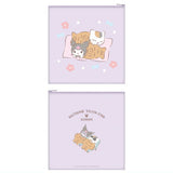 Natsume Yuujinchou Sanrio Characters Collaboration Square Pouch [5.Nyanko Sensei x Kuromi]