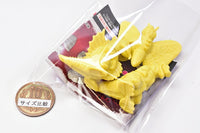 Toho Monster Godzilla Keshigomu [2.A set (yellow): Godzilla, Mothra, Gigan]