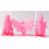 Toho Monster Godzilla Keshigomu [3.A set (pink): Godzilla, Mothra, Gigan]