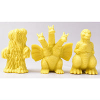 Toho Monster Godzilla Keshigomu [6.B set (yellow): Hedorah, King Ghidorah, Godzilla]