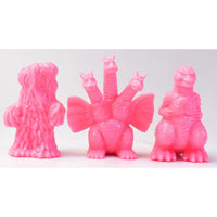 Toho Monster Godzilla Keshigomu [7.B set (pink): Hedorah, King Ghidorah, Godzilla]