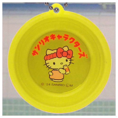 Sanrio Characters Bath Keychain [1.Bucket yellow (Hello Kitty)]