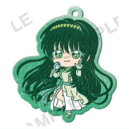 Mermaid Melody Pichi Pichi Pitch Kirarin Rubber Keychain [3.Rina]