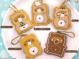 Mannatanuki Cookie Rubber Ball Chain [All 5 type set (Full Complete)]