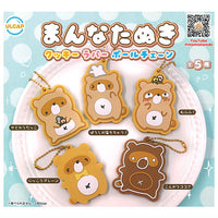 Mannatanuki Cookie Rubber Ball Chain [All 5 type set (Full Complete)]