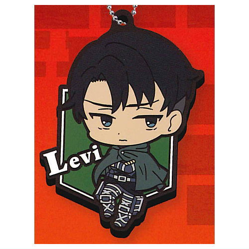 Attack on Titan chibittsu! rubber ball chain [4.Levi]