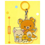 San-X All Stars Pukkuri Clear Mejirushi Charm [3.Rilakkuma]