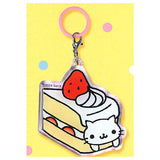 San-X All Stars Pukkuri Clear Mejirushi Charm [6.Nyan Nyan Nyanko]