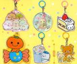 San-X All Stars Pukkuri Clear Mejirushi Charm [All 6 type set(Full Complete)]