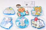 San-X All Stars Pukkuri Clear Mejirushi Charm [All 6 type set(Full Complete)]