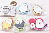 THE TIME, Shimaenaga-chan family rubber mascot [All 5 type set (Full Complete)]