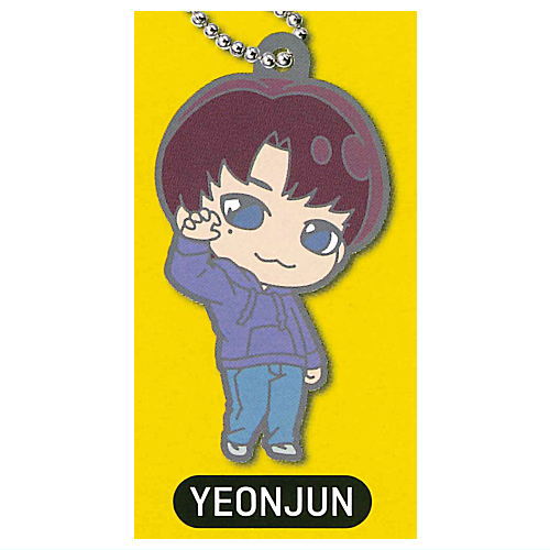 Deformed Rubber! TOMORROW X TOGETHER CROWN Ver. Keychain [2.YEONJUN]