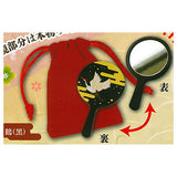 Hannari hand mirror mascot [1.Crane (Black)]