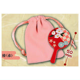 Hannari hand mirror mascot [4.Camellia (Red)]