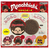 Monchhichi fuwamoko pouch [All 5 type set (Full Complete)]