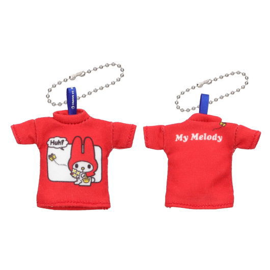 Sanrio Characters Mini T-shirt Keychain [1.My melody]