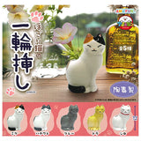 Hokkori cat-shaped single flower vase [All 5 type set (Full Complete)]