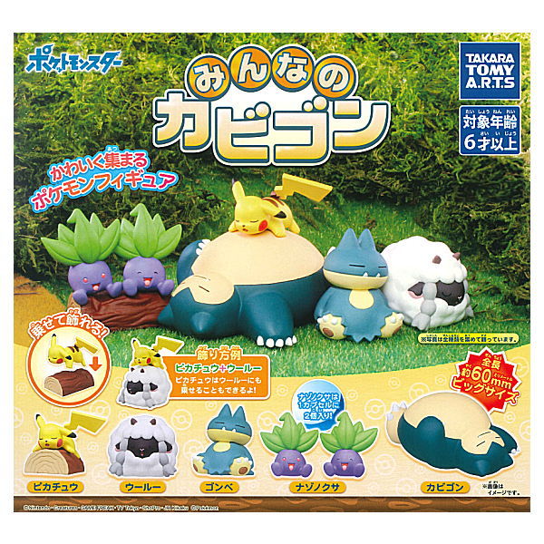 Pokemon Minnano Snorlax [All 5 type set(Full Complete)]