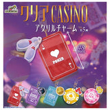 Clear CASINO acrylic charm [All 5 type set (Full Complete)]