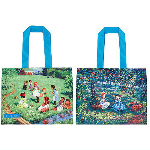World Masterpiece Theater Anne of Green Gables Capbag Tote [2.Front: The main character of lunchtime / Back: Orchard]