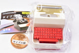 Typewriter [4.Modern type (white x red)]