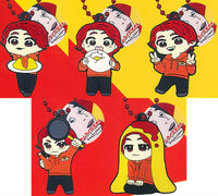 Omurice Boy rubber key chain [All 5 type set(Full Complete)]