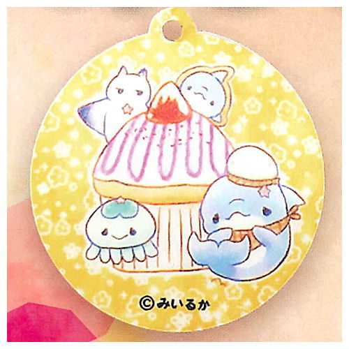 Miiruka Yuruiruka mejirushi charm [2.Blue dolphin and friend cupcake]