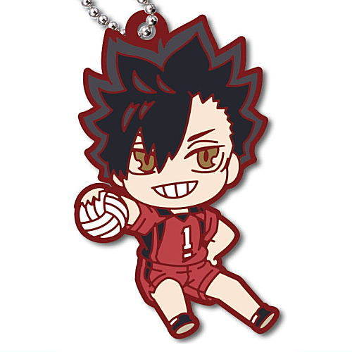 Deformed Rubber! Haikyu!!Nekoma High School Keychain [2.Tetsuro Kuroo]