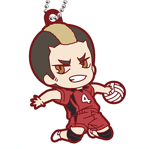 Deformed Rubber! Haikyu!!Nekoma High School Keychain [5.Taketora Yamamoto]