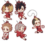 Deformed Rubber! Haikyu!!Nekoma High School Keychain [All 5 type set(Full Complete)]