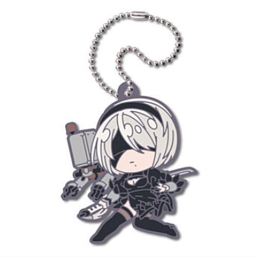 Deformed Rubber! NieR:Automata Ver1.1a Keychain [1.2B/Pod 042]