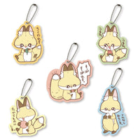 Bakegitsune no chikuwa rubber mascot [All 5 type set(Full Complete)]