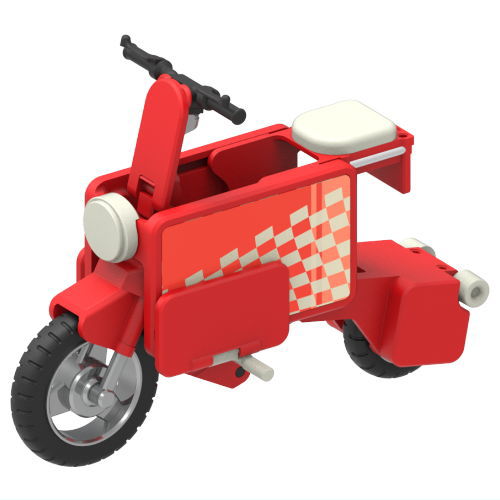 1/12 ICOMA TATAMEL BIKE vol.2 [4.Post red]