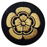 Busho kamon embroidered tin badge [1.Nobunaga Oda]