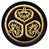 Busho kamon embroidered tin badge [3.Ieyasu Tokugawa]