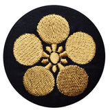 Busho kamon embroidered tin badge [4.Keiji Maeda]